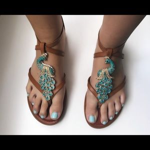 Peacock Sandals